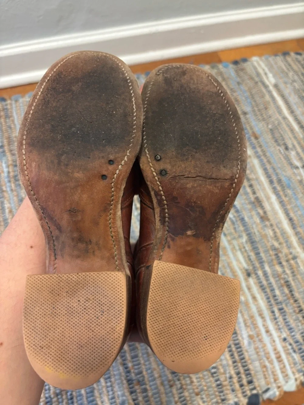 Vintage 1970s FRYE Campus Longhorn Burgundy Tall Leather Boots - Size 6 - Picture 11 of 11